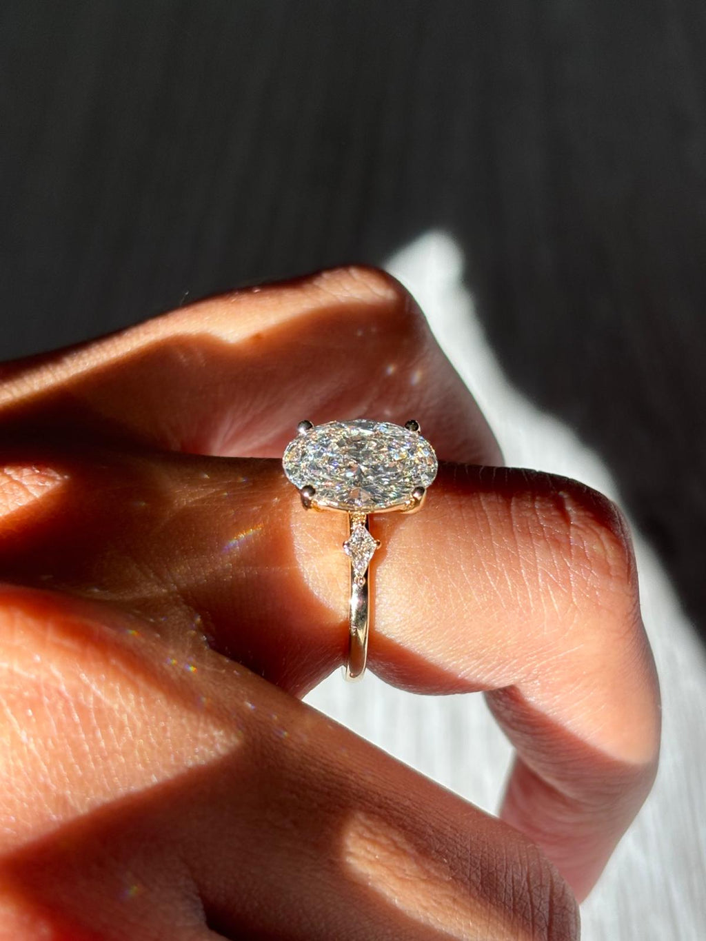 3.07 Ct Oval Brilliant Lab Grown Diamond | DE Color | VVS, VS | IGI Certified