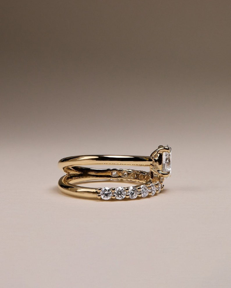 1.50ct Handcrafted Lab-Grown Oval Diamond Spiral Ring - Two-Tone Aesthetic Gold Band