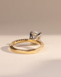 2ct The Aura Hidden Halo Round Cut Lab-Grown Diamond Ring in 14K Yellow Gold