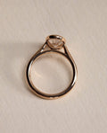 2.50ct Oval Cut Lab-Grown Diamond Bezel Solitaire Ring in 14K Rose Gold