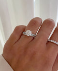 2ct Timeless Round Brilliant Hidden Halo Engagement Set