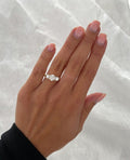 1.50ct 14K Yellow Gold Round Cut Three-Stone Engagement Ring, Side Diamonds 0.25ct Each.