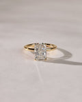 2ct Radiant Cut Lab grown Solitaire Diamond Ring in Gold – Minimalist Luxury Statement Ring
