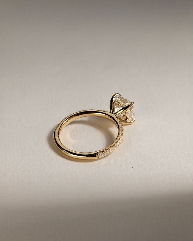 1.50ct Round Pave Ring - Hidden Halo IGI Certified Lab Grown.