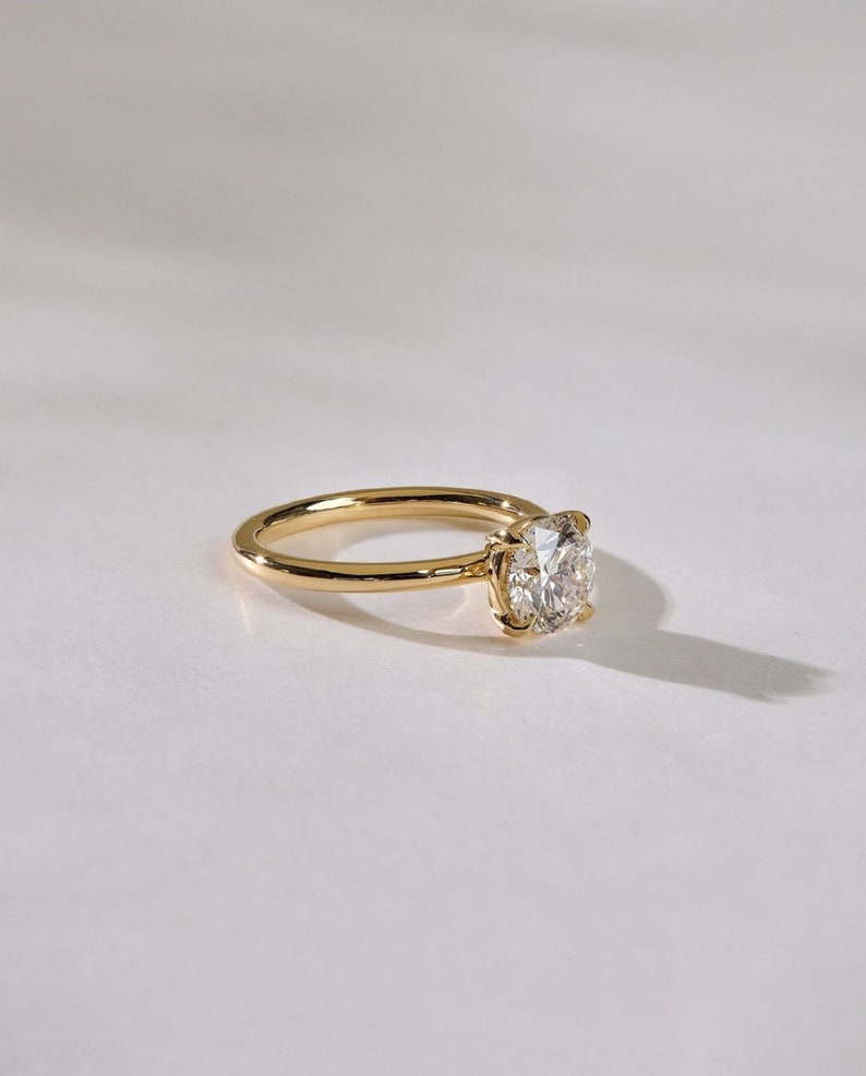 1.50ct Classic Round Solitaire Engagement Ring in 14K Gold