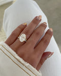 4ct Oval Lab-Grown Diamond Ring With Band  | IGI Certified | DE Color VVS, VS