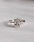 2ct CT Pear Lab Grown Diamond Solitaire Engagement Ring 14k White Gold