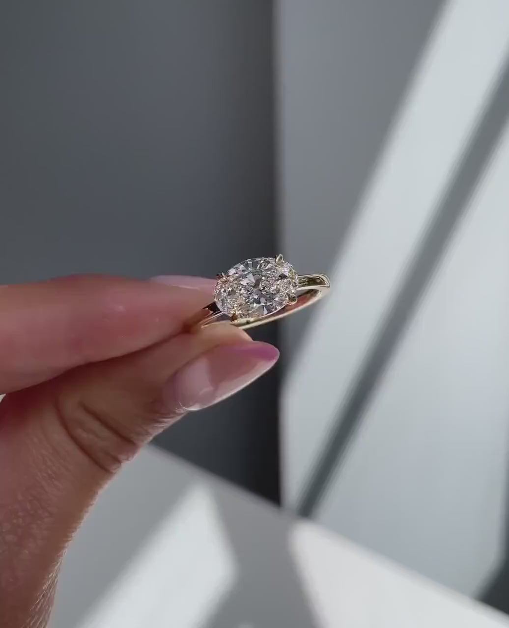 3ct Carat Solitaire Cushion Cut lab grown Diamond Engagement Ring in 14k Gold, 14k Yellow Gold